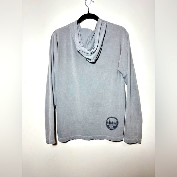Mountain High Outfitter Gray BHM long sleeve T -shirt Hoodie Size Small - Picture 2 of 4